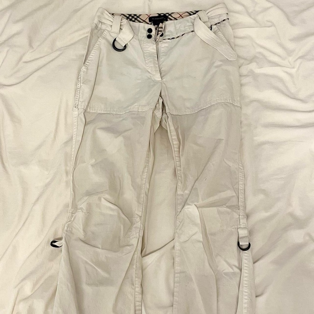 Vintage White Burberry cargo pants